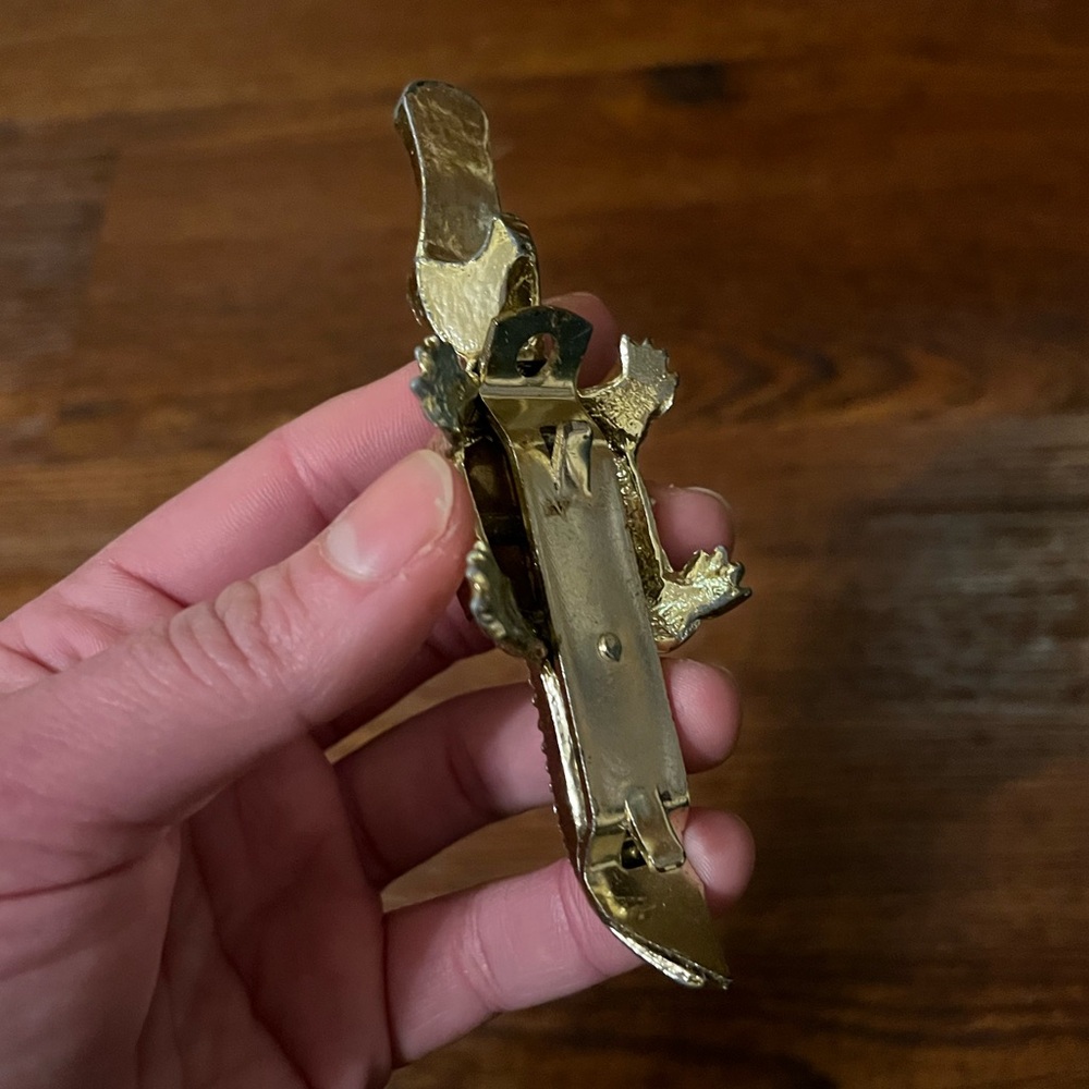 ⭐️Vintage Gold Tone Metal Florida Alligator Bottle Opener - Picture 7 of 8